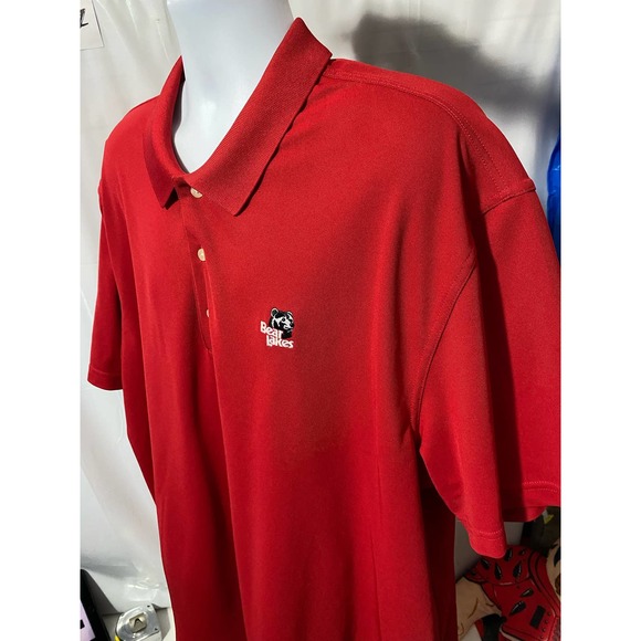 Greg Norman Men's Polo Golf Shirt Performance Play Dry 4XL RED - Picture 4 of 10
